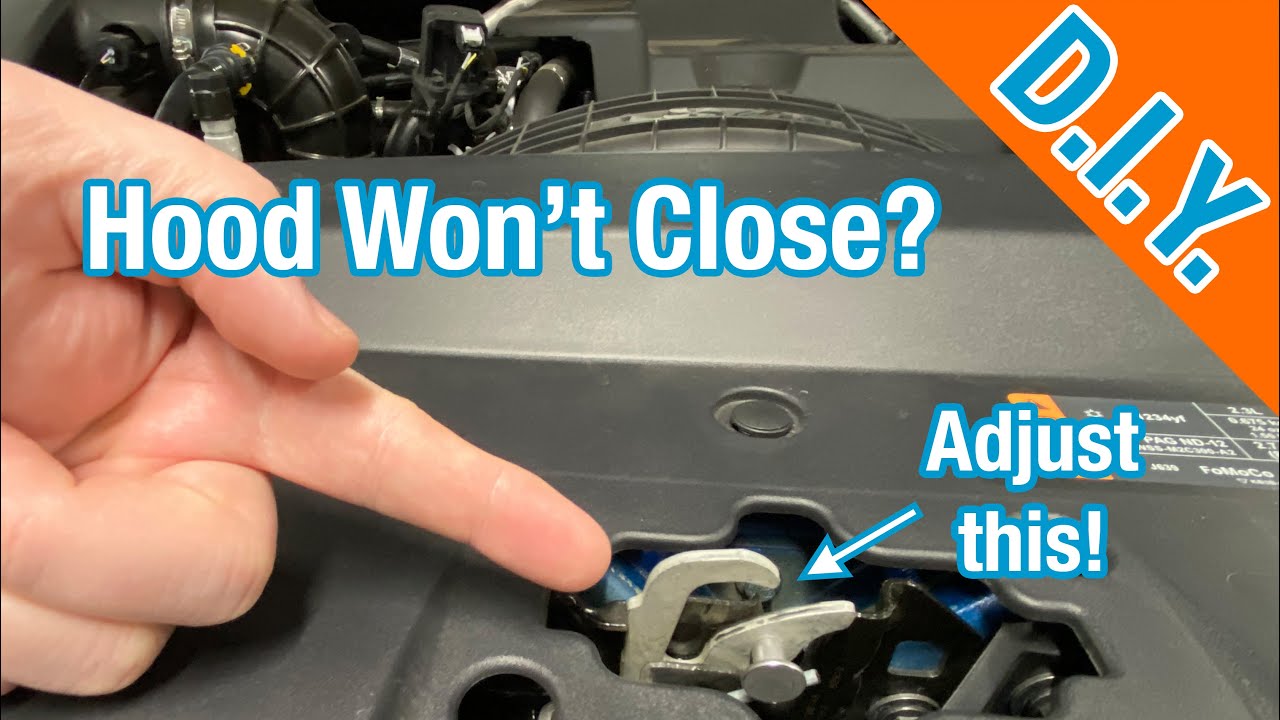 How To Adjust Hood Latch Height: 2019-2020 Ford Ranger 5th Generation