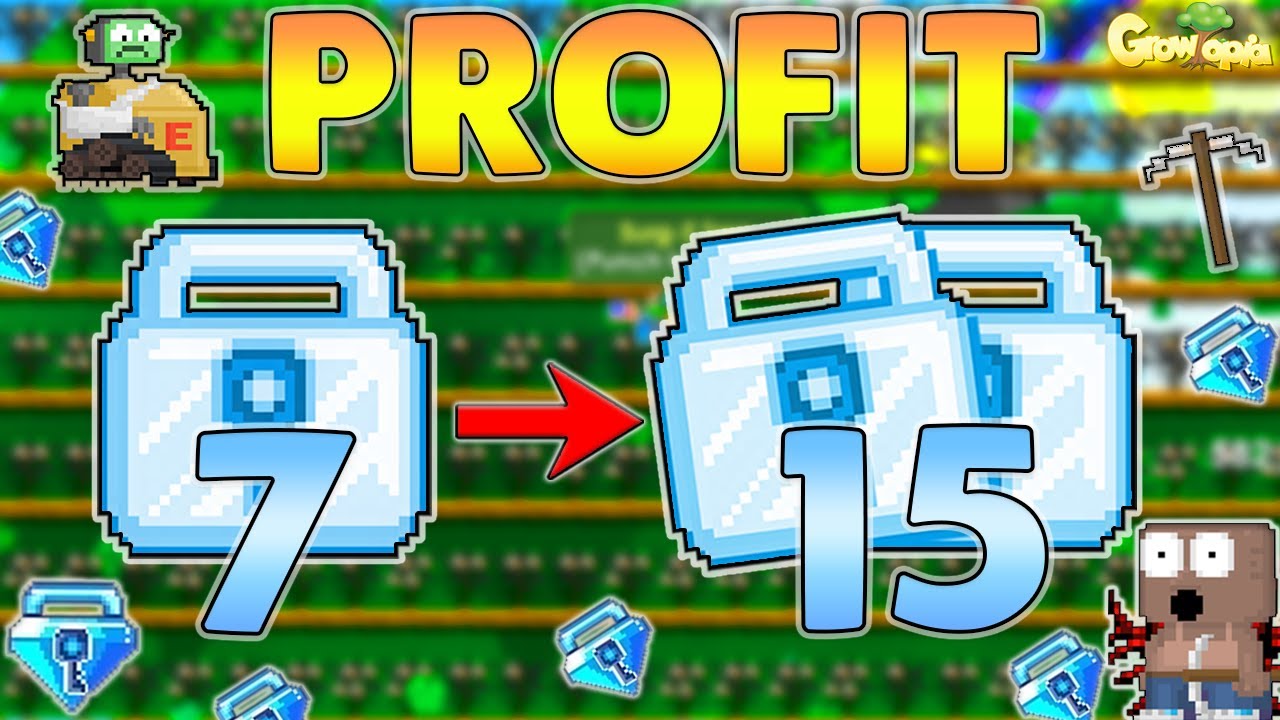 MASS PROFIT 7 DL to 15 DL WITH 2 STEP ONLY - GROWTOPIA