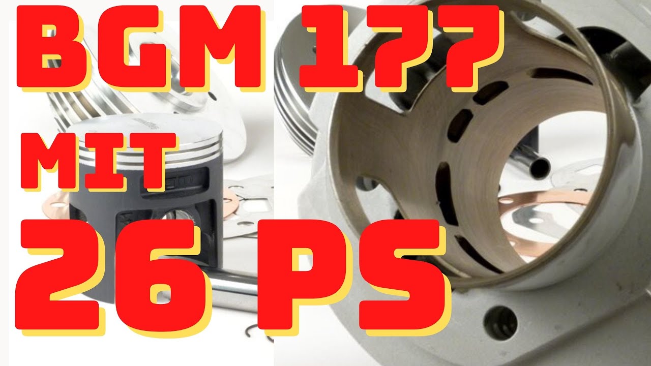 26,7 PS VESPA mit BGM 177  | 6 Jahre alter Testmotor zum Release des Zylinders | Vespa Tuning PX 125