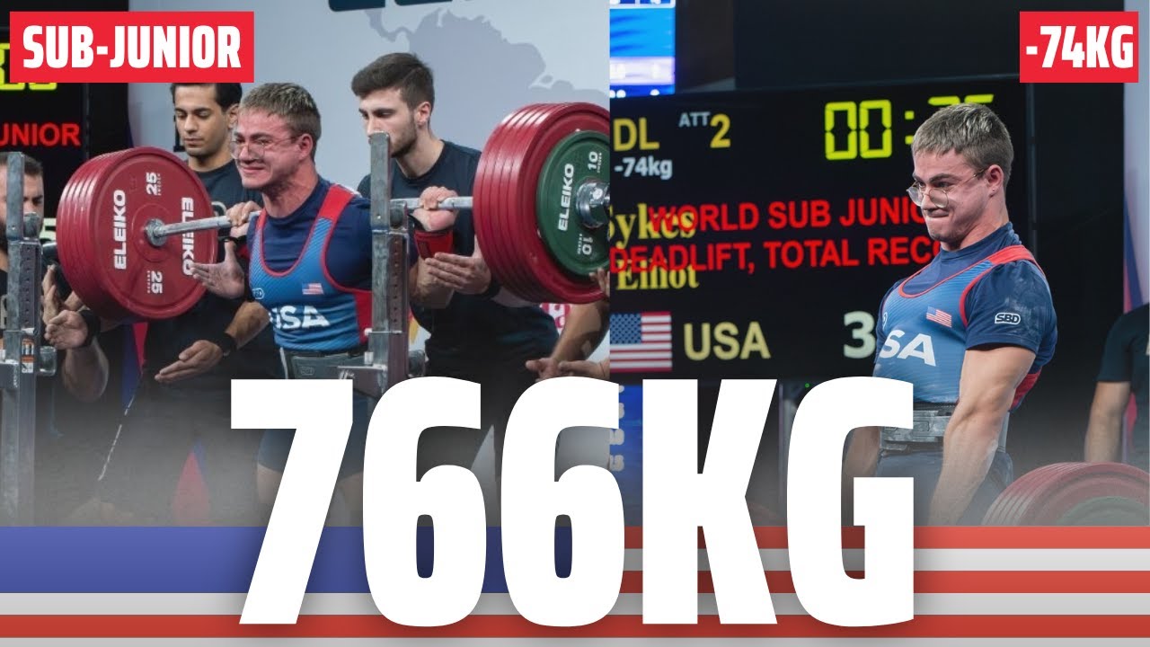 Elliott Sykes | 766kg Total | IPF Sub-Junior Worlds 2024