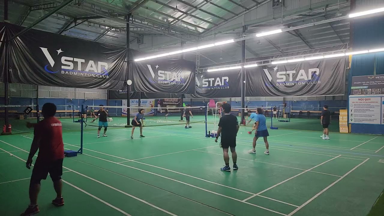 2502 Mix  [CLVK ]🤾‍♂️ GUN/ Lý🏸 Thu / Bình - HAPTHY Badminton - Sân Cầu lông Vstar