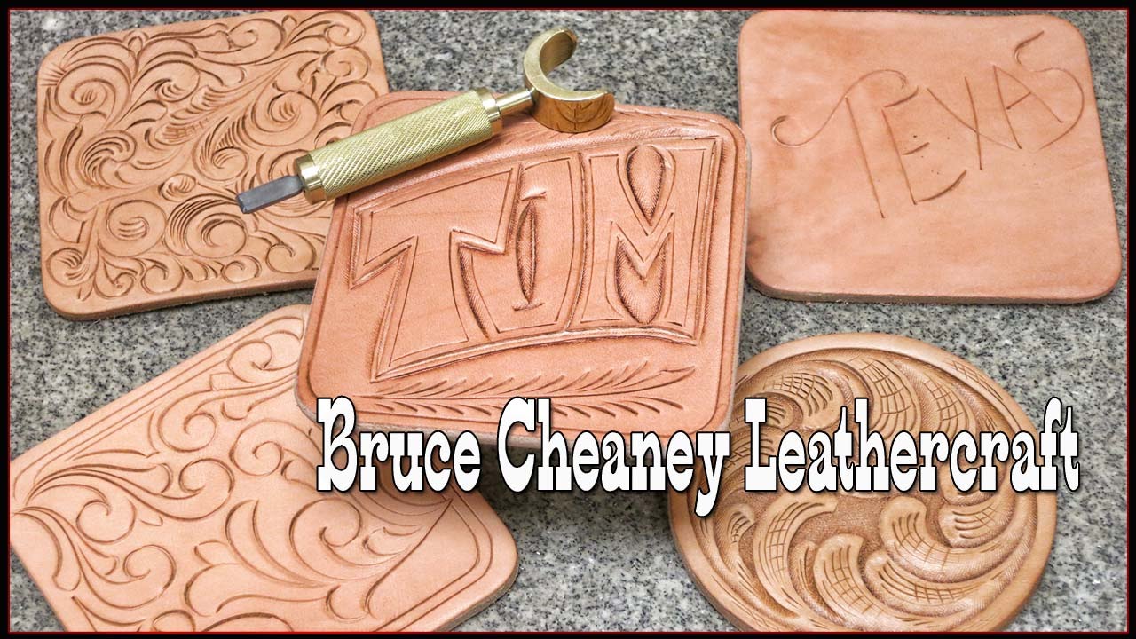 SWIVEL KNIFE - HOW TO HAND CARVE NAMES INTO LEATHER - LEATHER CRAFT