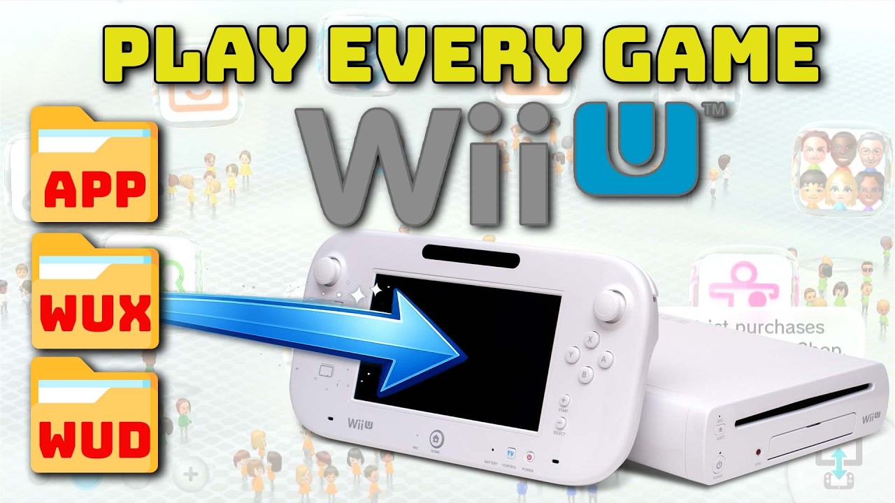 Play every Wii U game from a backup file - how to backup disks and install WUX WUD and APP files