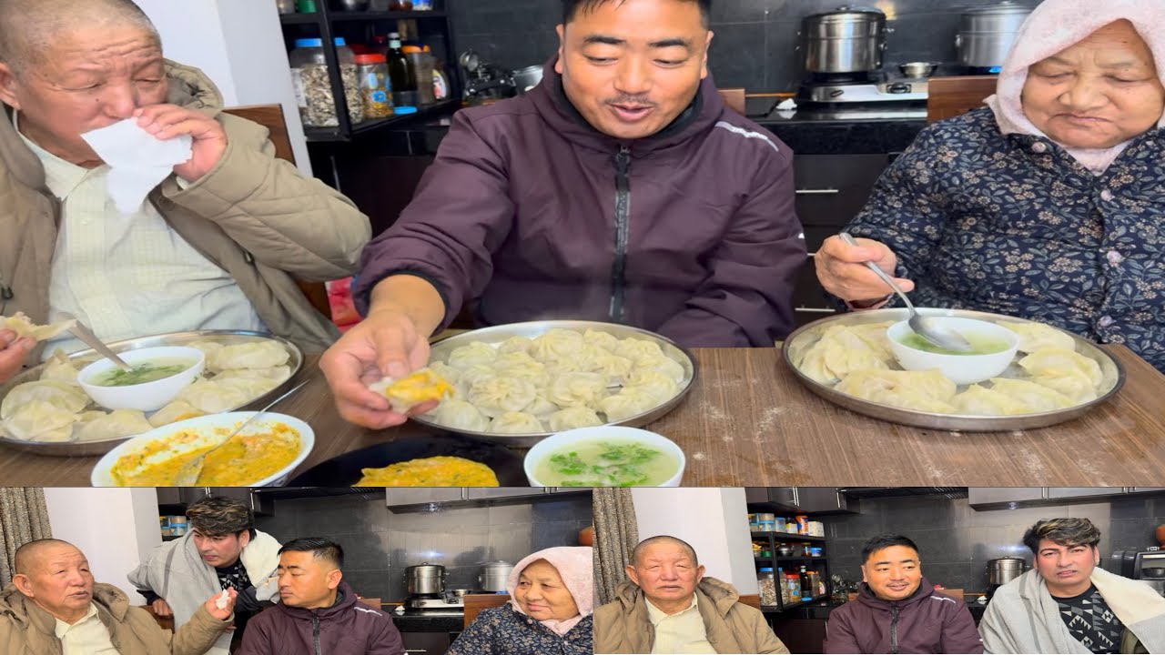 काईला पापा अनि आमा आज Pork+Chicken को रसीलो Momo साथमा लखने दाजुलाई पापाको सल्हा-सुजाव अनि मिठो गफ