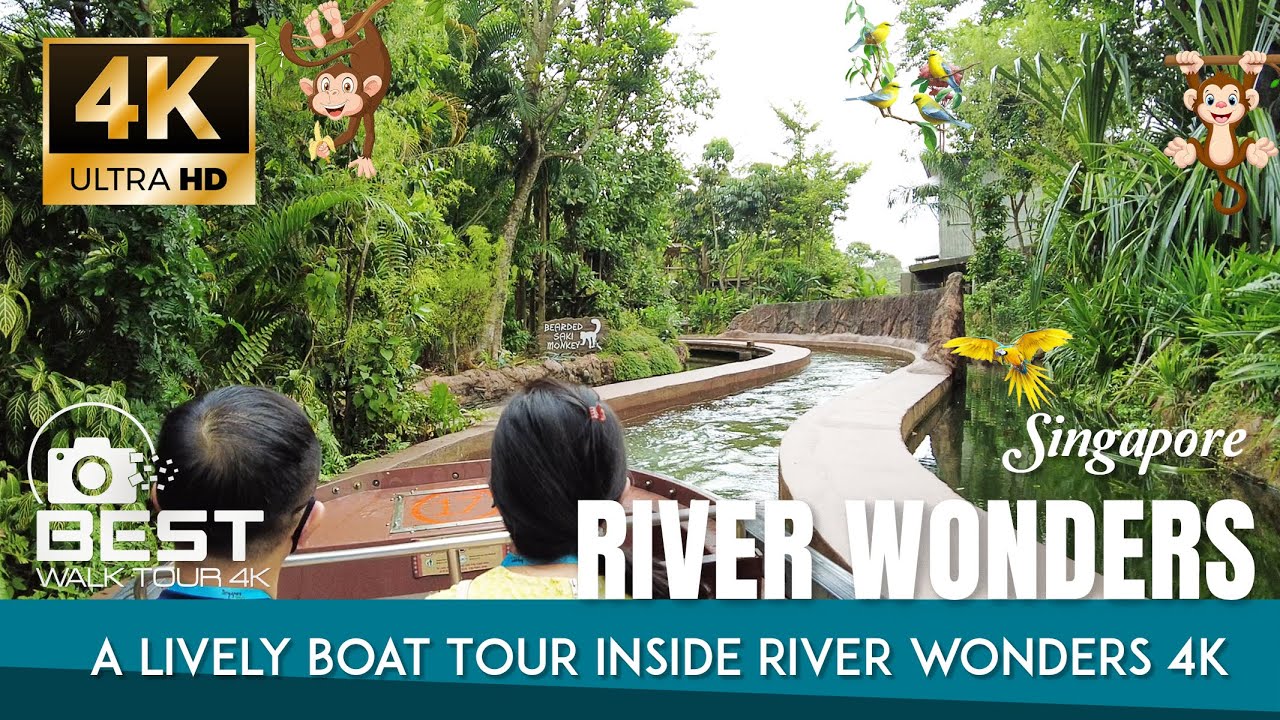 River Wonders Singapore Best Walk Tour 🐒🐢 with over 7,500 Amazing Land and Aquatic Animals 🐠🦩🐆