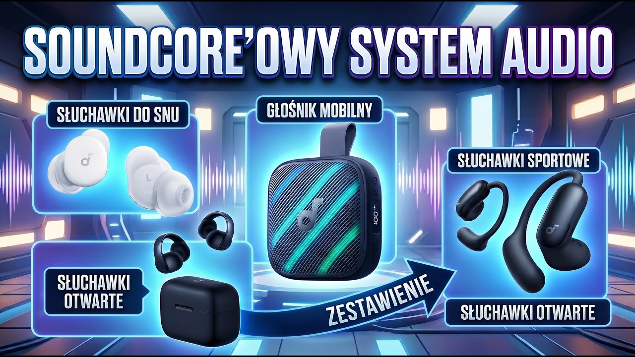 Słuchawki na KAŻDĄ okazję 🎧 soundcore AeroClip, AeroFit 2 Pro, Sleep A30 & głośnik Boom Go 3i [TEST]