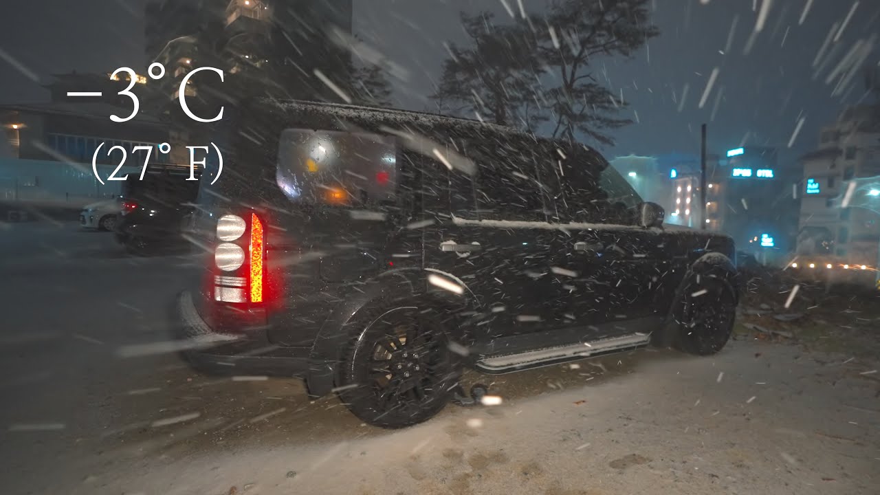Автокемпинг на берегу моря, под дождем, снегом и градом ☔️🧊❄️
