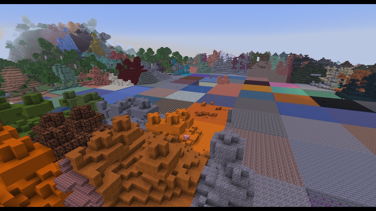 Minecraft, mas Jogando com chunks aleatórias