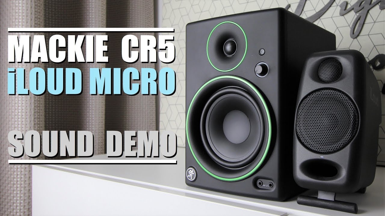 Mackie CR5 BT vs iLoud Micro Monitor  ||  Sound Demo w/ Bass Test