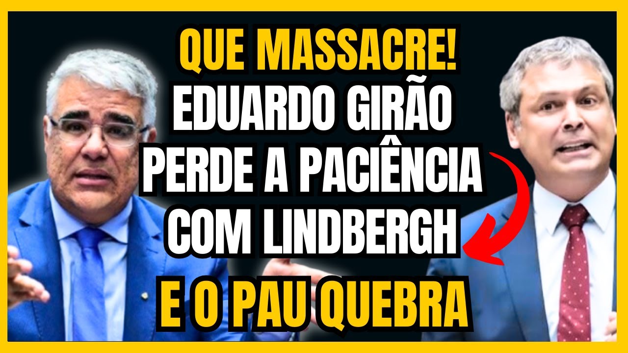 💥MASSACRE!!! EDUARDO GIRÃO PERDE A PACIÊNCIA COM LINDBERGH FARIAS AO VIVO EM DEBATE ÉPICO!