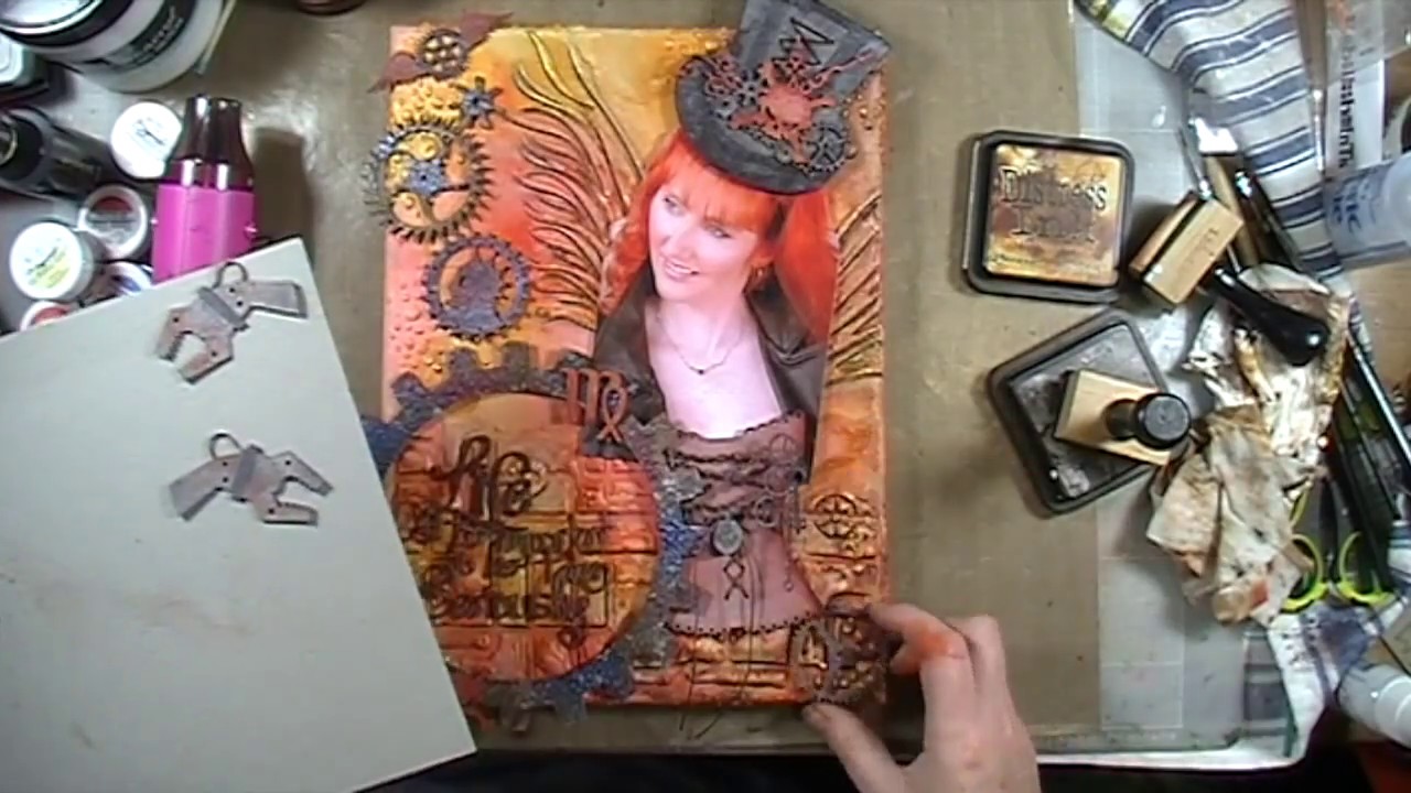 Steampunk Mixed Media Canvas