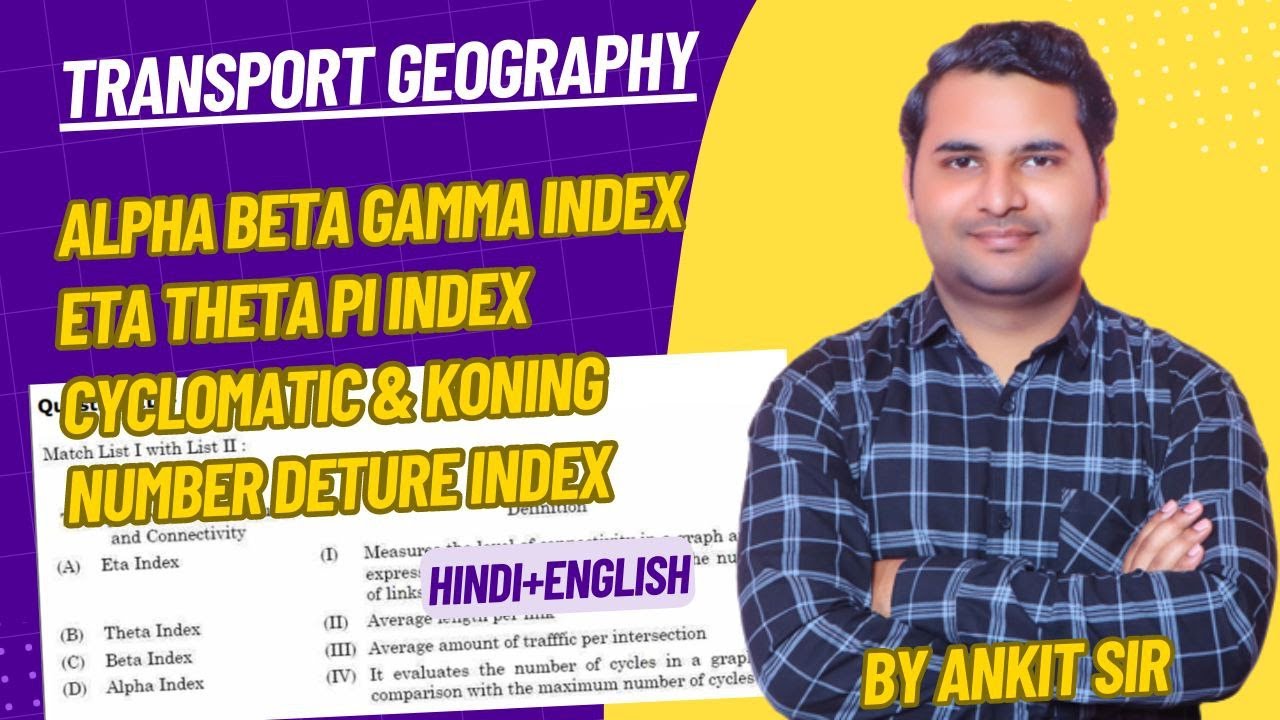 Alpha Beta, Gamma,  Index & Cyclomatic number Pi Eta Theta index Detours | JRF 2023 | By Ankit Sir