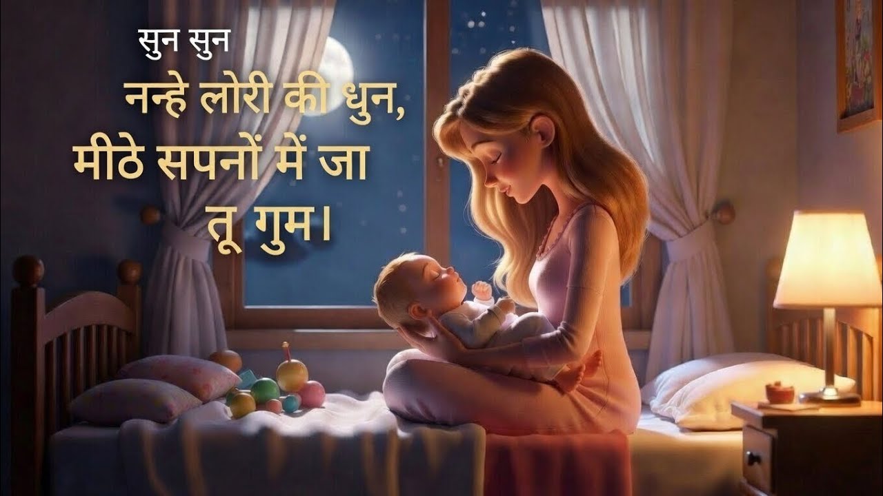 Sweet Baby Lullaby Dream Song सुन सुन नन्हे लोरी की धुन #kidssongs #kidsvideo #rhymes 