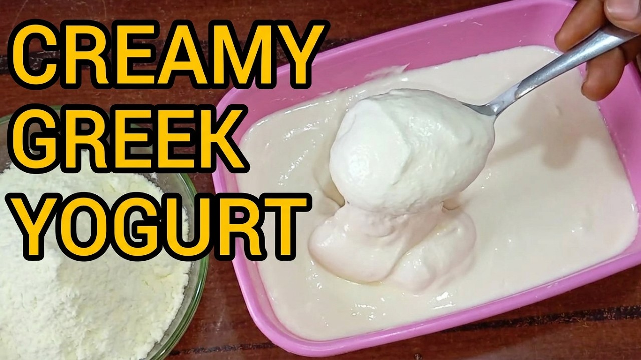 How To Make Greek Yogurt At Home With Powdered milk