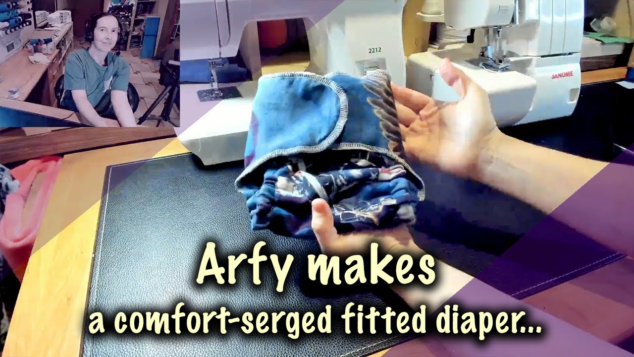 Arfy makes a comfort-serged fitted diaper…