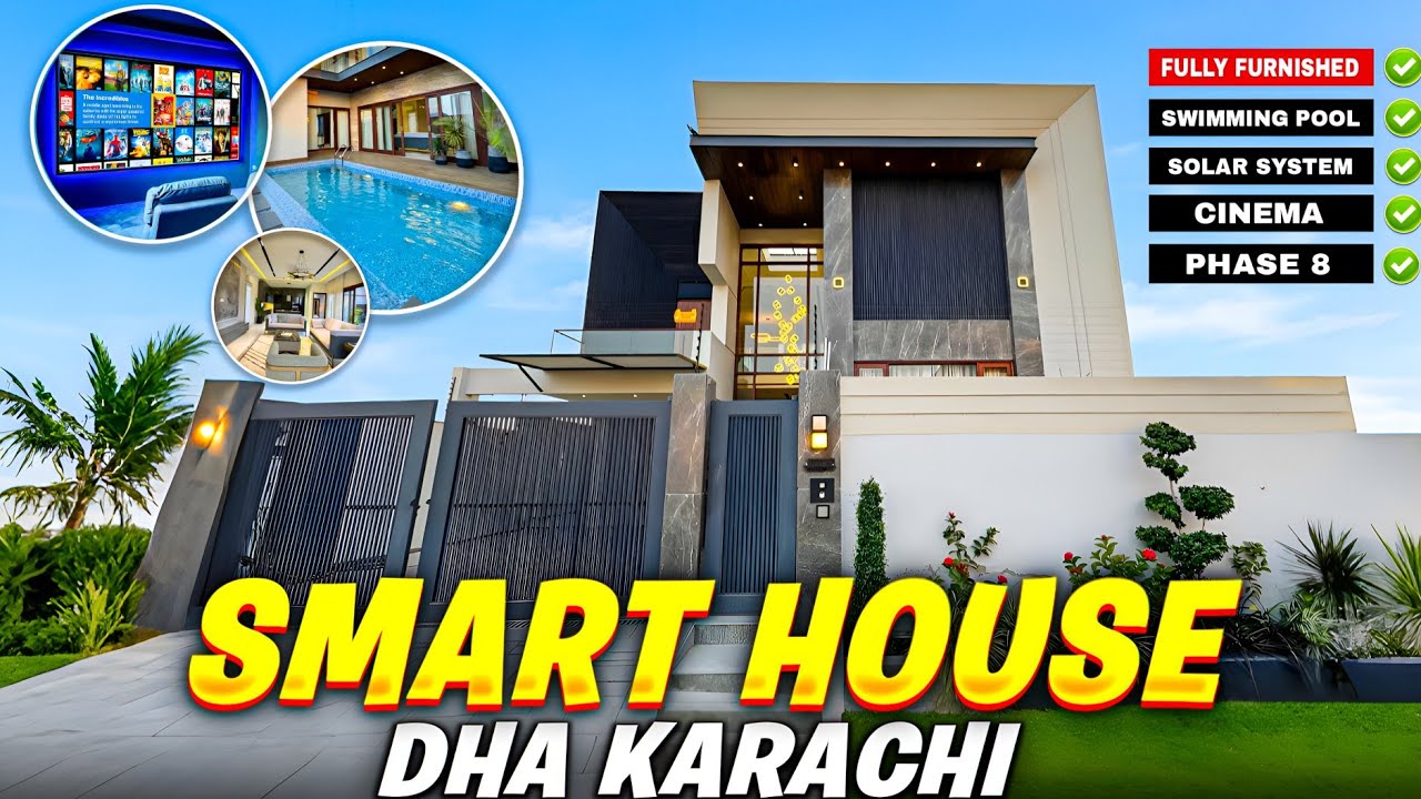 SMART HOUSE! Inside One Of Karachi's Most Expensive FULLY-FURNISHED Homes | Swimming Pool + Cinema