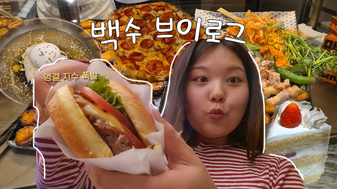 [VLOG]잘 먹고 잘 노는 백수 브이로그🍰| 종로 맛집 데이트(피자, 삼겹살), 신세계 백화점 디저트, 쉑쉑버거 | 한강 나들이