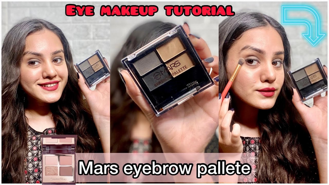 Mars eyebrow pallete review+ demo (₹199) | Smokey eye tutorial with eyebrow pallete | kp styles
