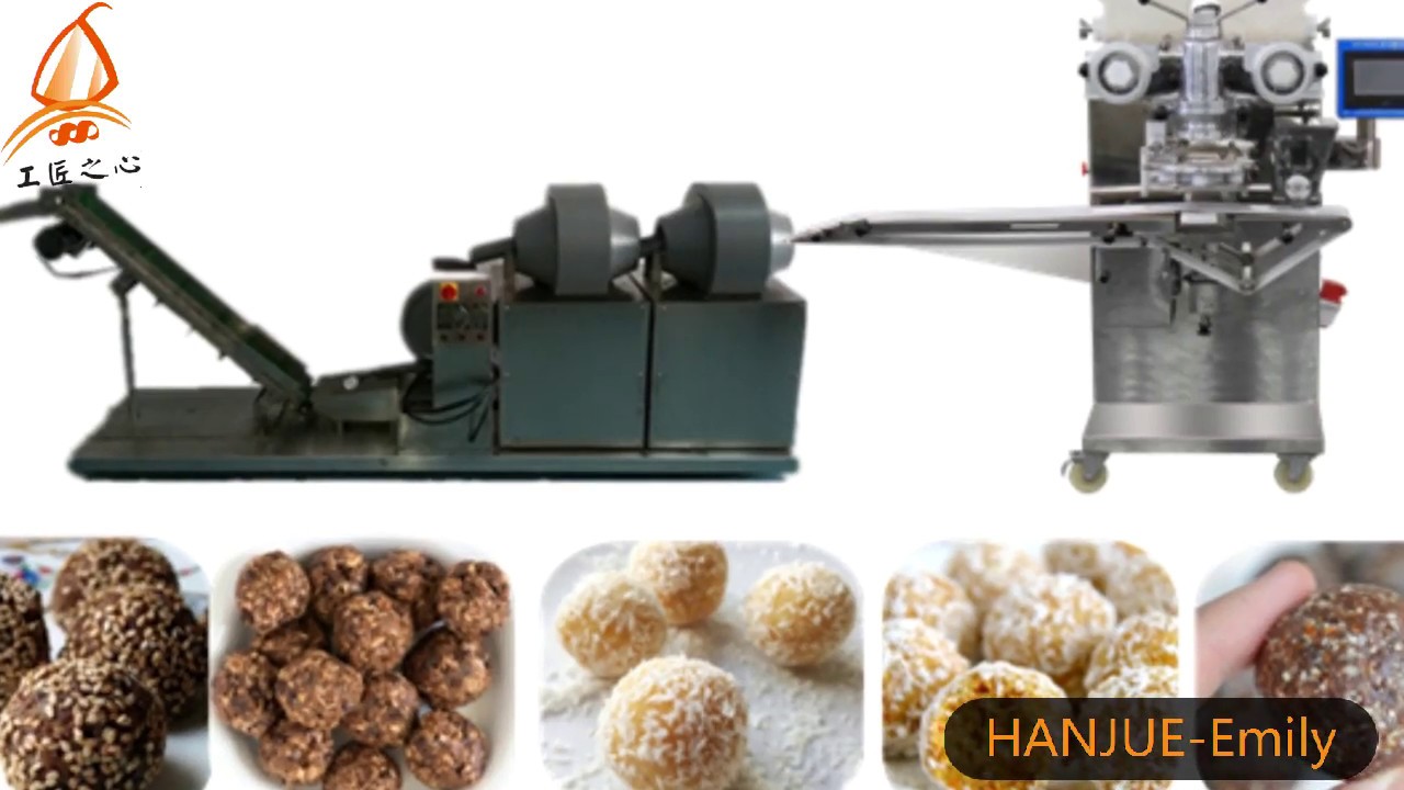 HANJUE Energy/rum/sesame/protein ball making machine Coating and rolling maching