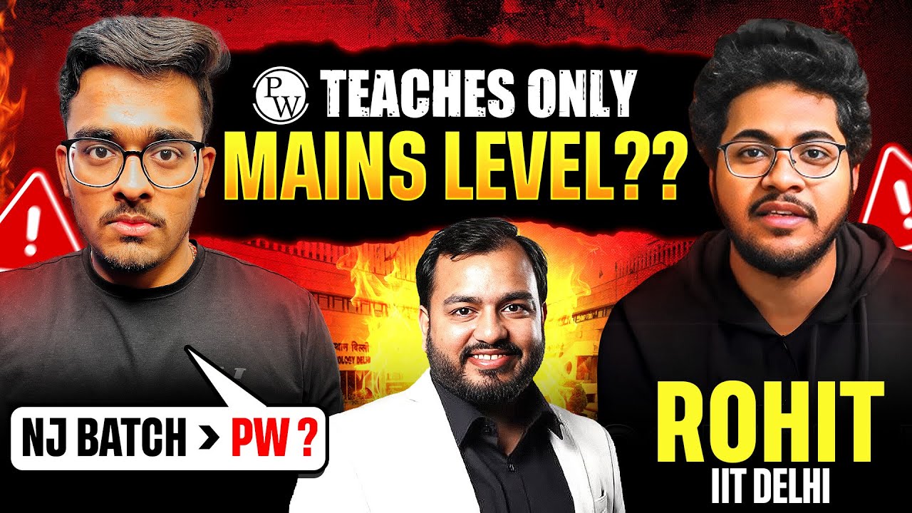 PW not sufficient for JEE Advanced? Nishant Jindal JEE Batch vs PW JEE -Which one to choose?