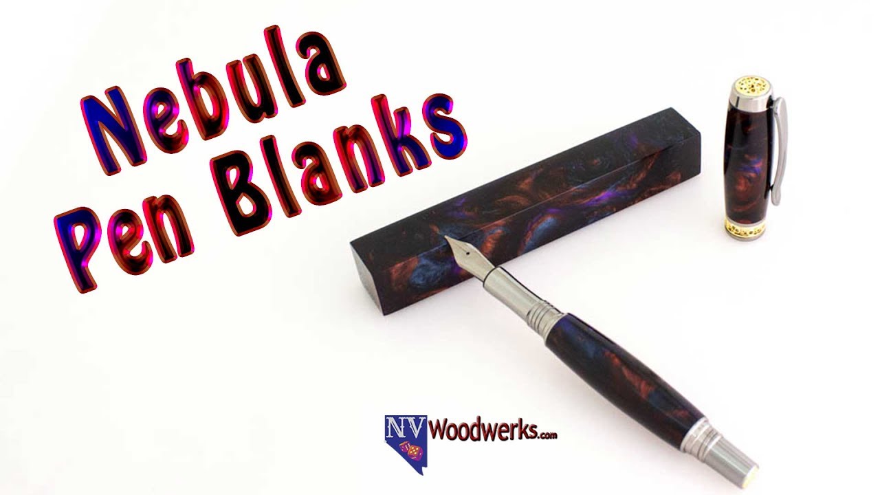 The Nebula Pen Blank by NV Woodwerks | Turning a Jr. Anthony Fountain Pen