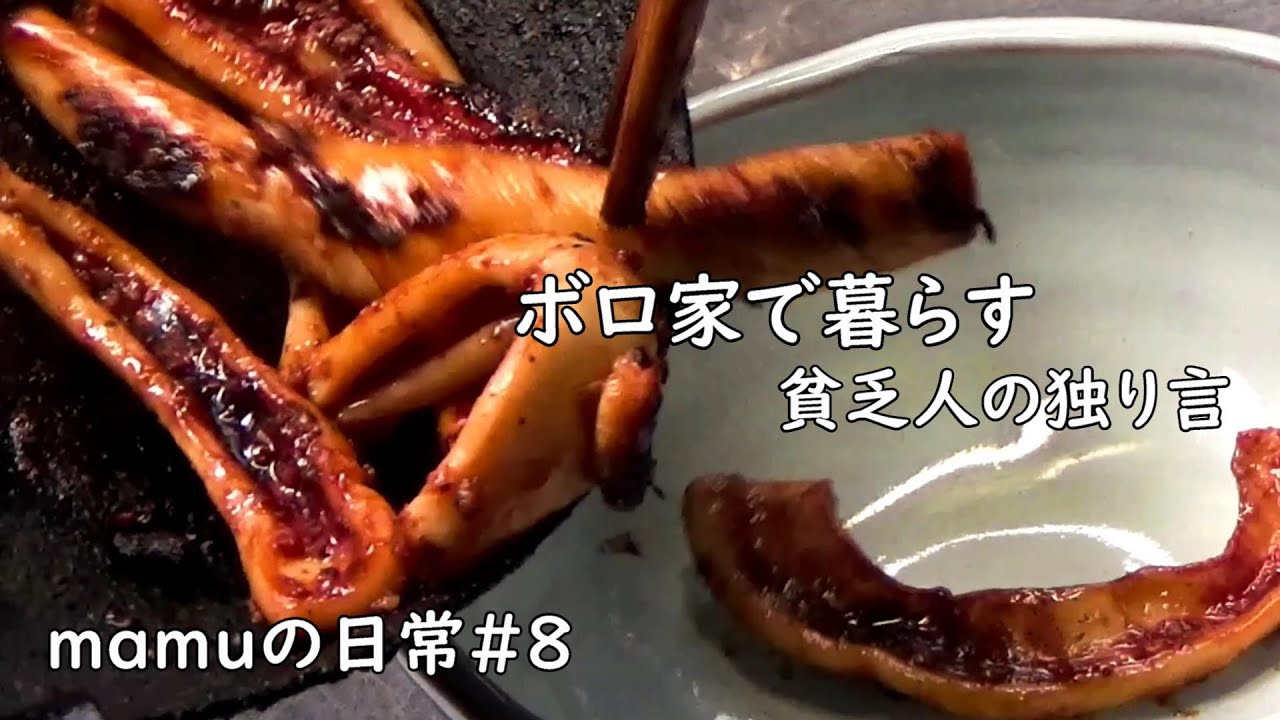 【築６０年】風呂なしボロ家で暮らす｜独り言｜イカ焼き｜mamuの日常｜ご飯が美味しいと言える幸せ