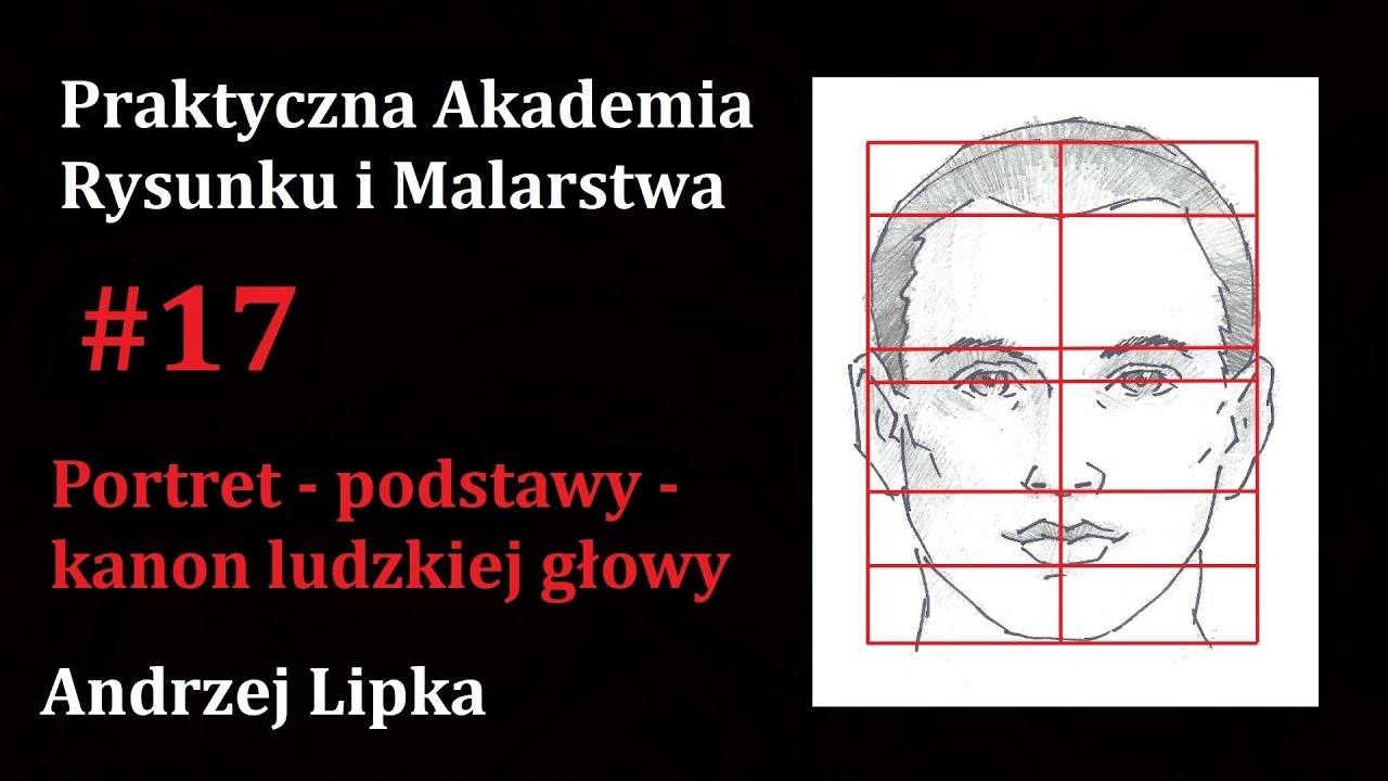 Portret - podstawy - kanon ludzkiej głowy (#17) Praktyczna Akademia Rysunku i Malarstwa