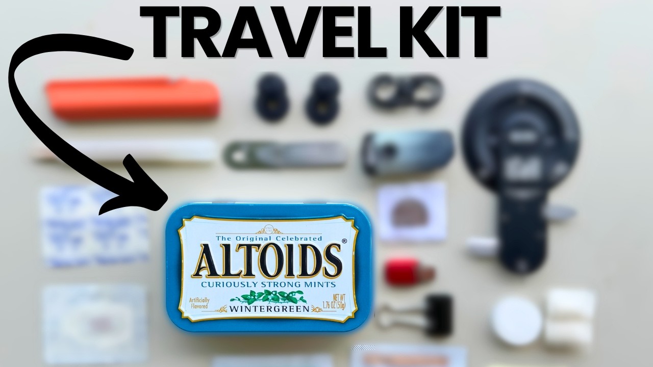 Я упаковал 20+ тревел-хаков в одну жестяную баночку из-под Altoids