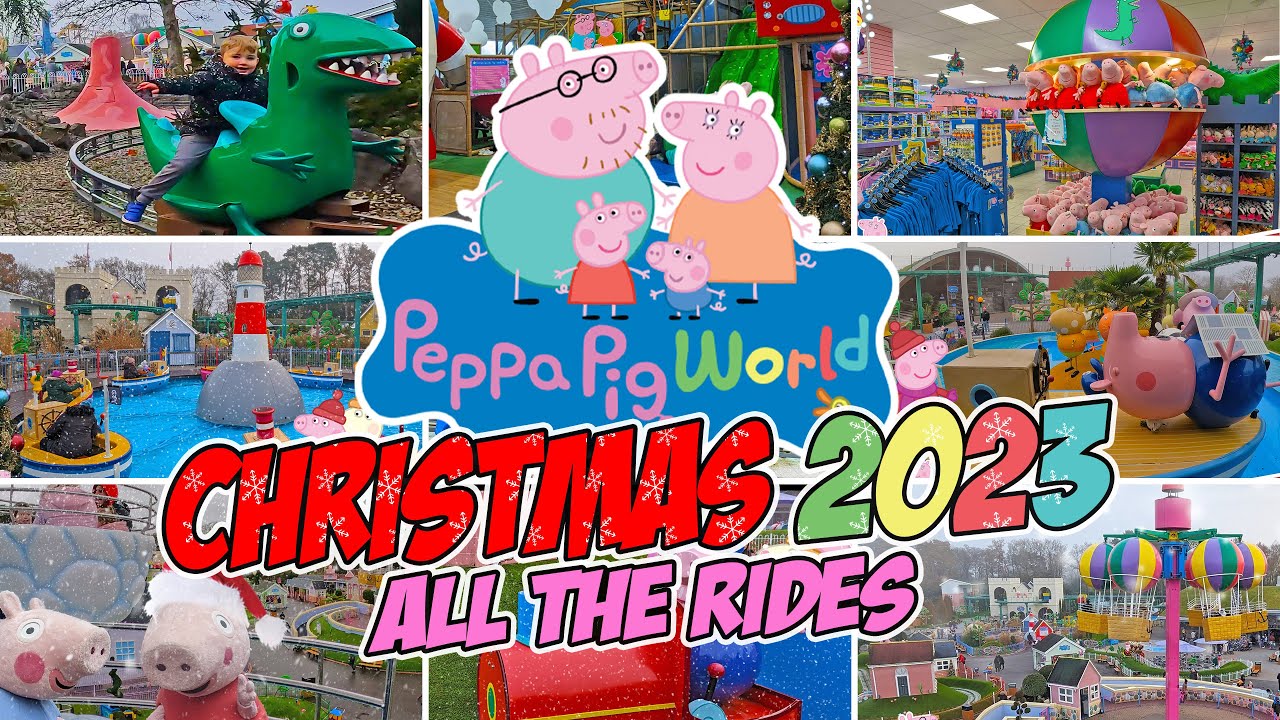 PEPPA PIG WORLD All The Rides and Attractions at Christmas (Dec 25th 2023) [4K]