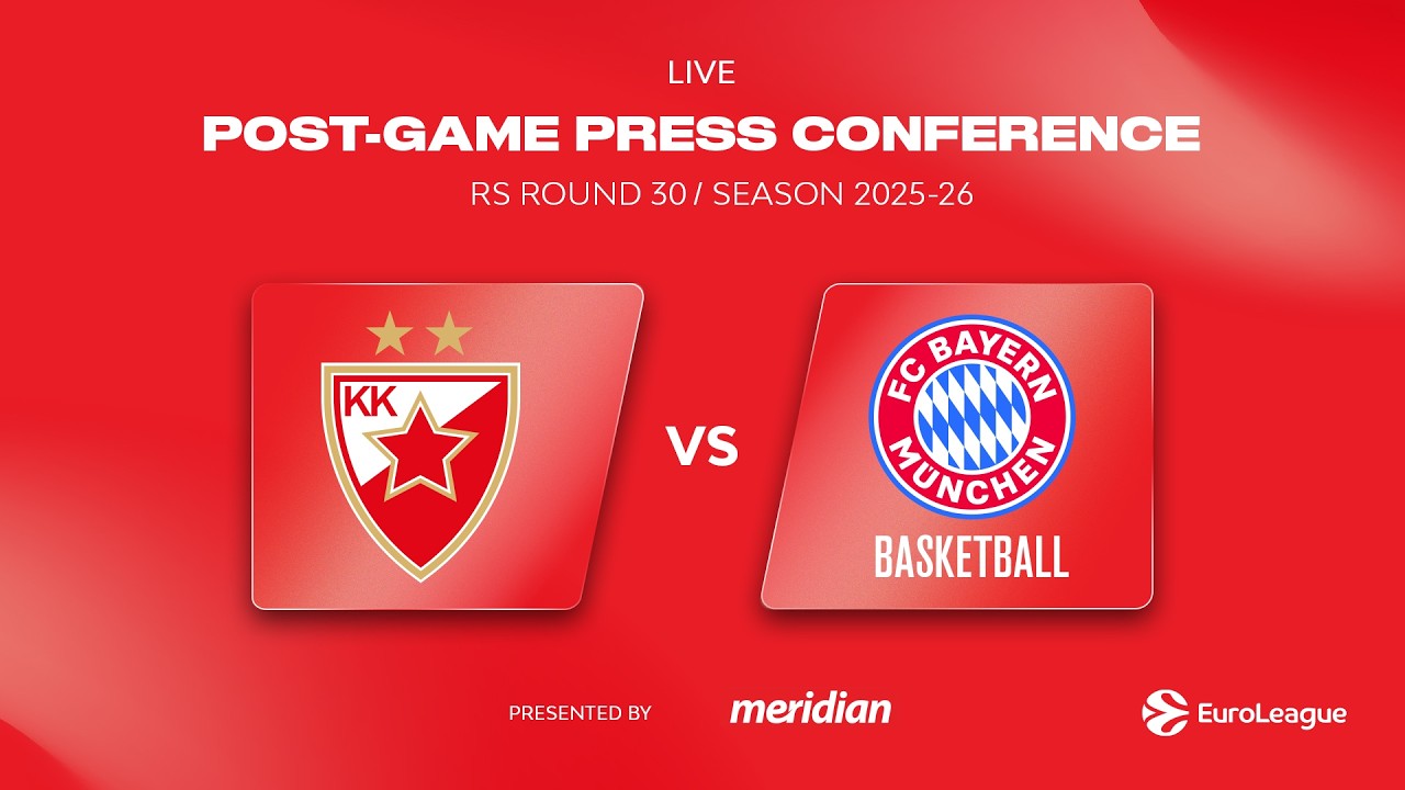Press conference, EuroLeague R30 | Crvena zvezda Meridianbet - FC Bayern Munich