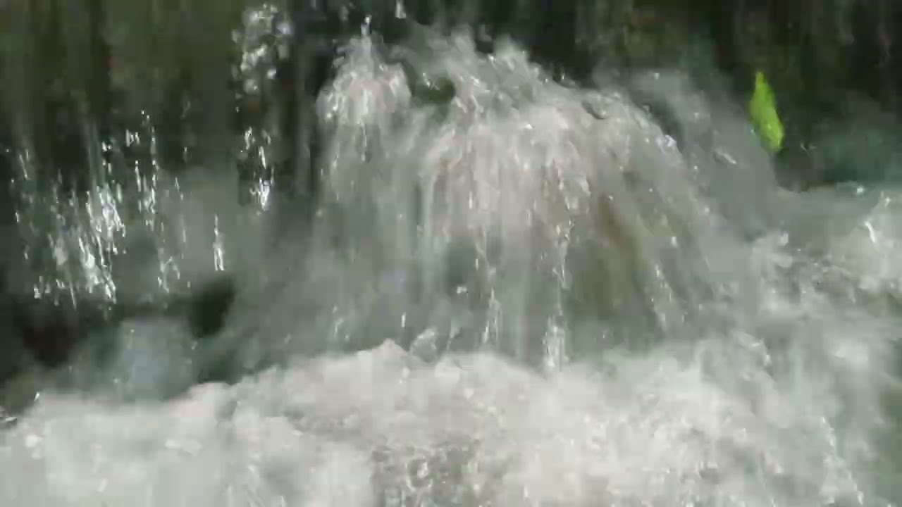 The sound of the water is very loud