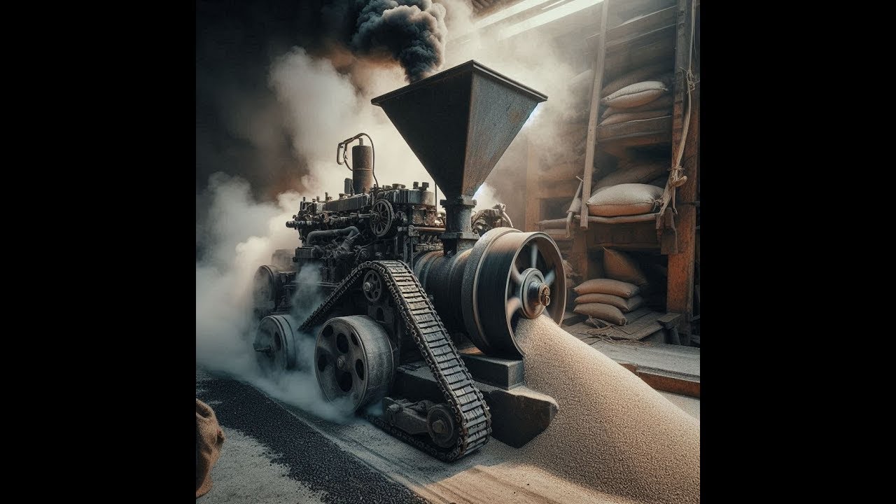 ASMR Suara Mesin Gilingan padi,diesel, suara alami diesel For Semangat Kerja Kerja Bossku Puasa