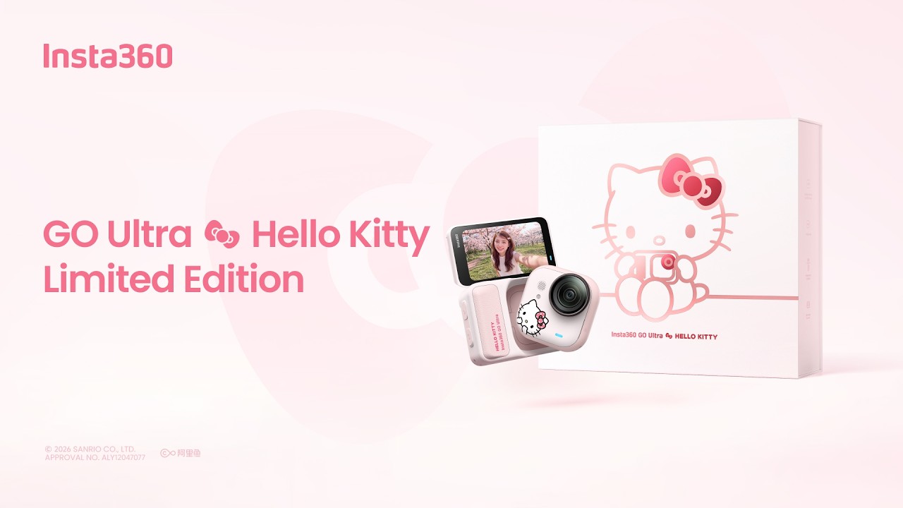 Встречайте лимитированную версию Insta360 GO Ultra &times; Hello Kitty &mdash; Привет, погнали! 🎀