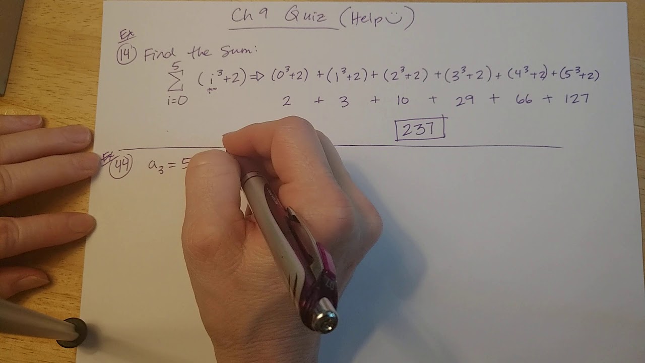 Chapter 9 Quiz Help