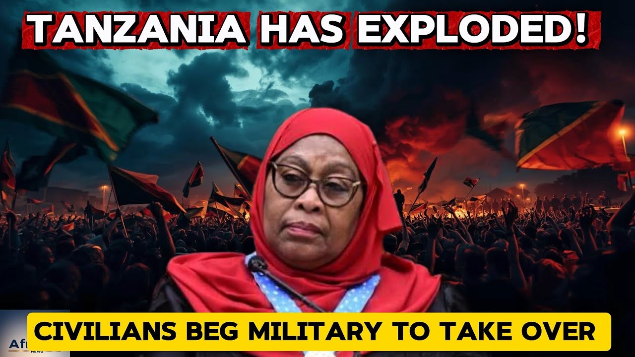 BREAKING NEWS: Tanzania on Fire: Citizens Beg the Military to End Samia Suluhu&rsquo;s Rule and take over