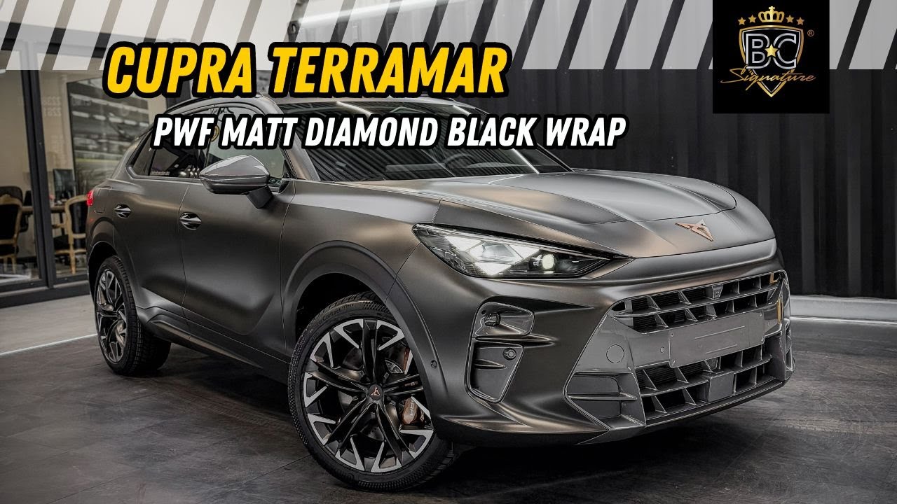 Cupra Terramar  PWF Matt Diamond Black carwrap