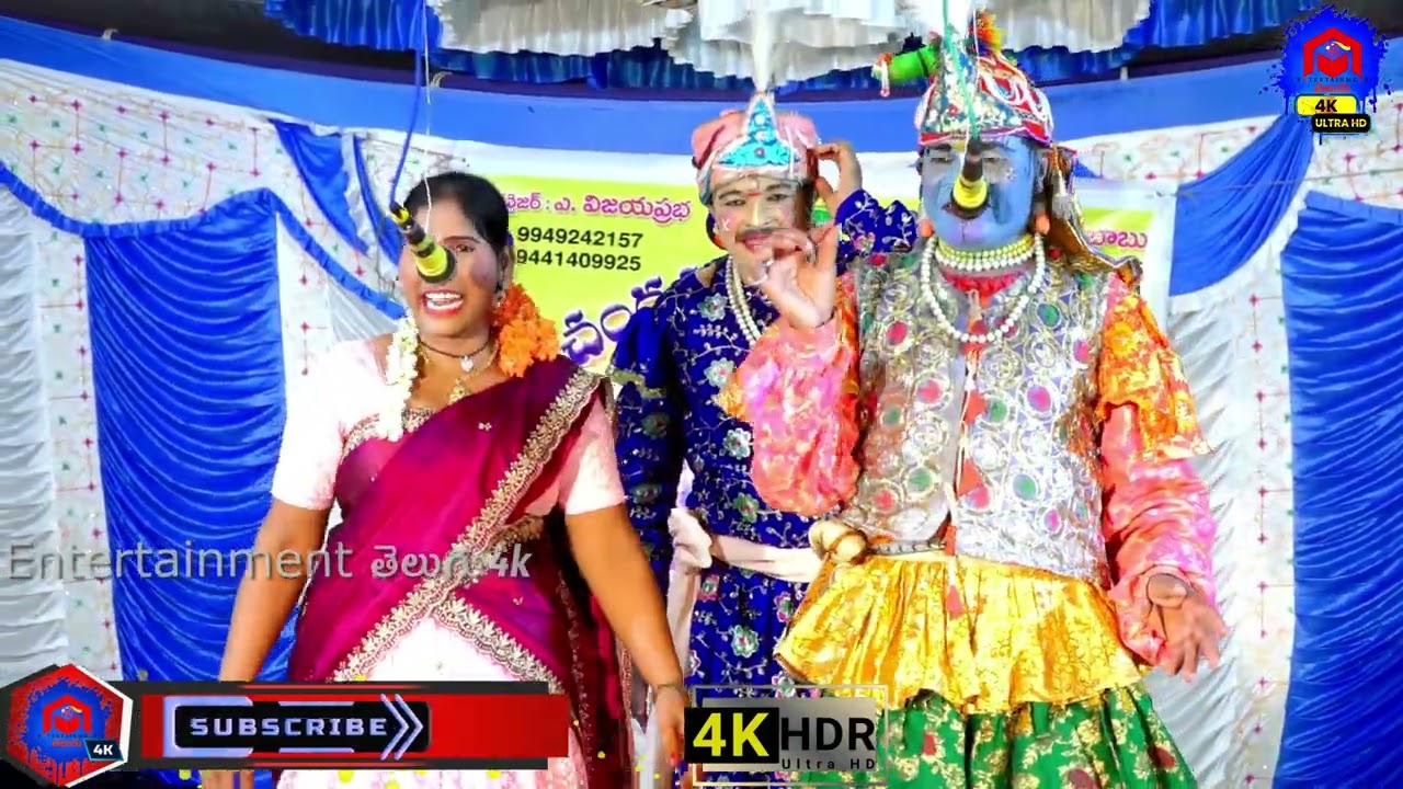 Andhra Famous Chandramouli Burrakatha Part 6 | Padana  Geetham famous song performance