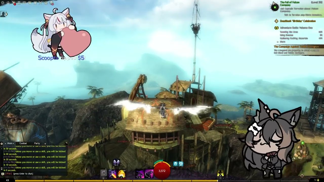 [TWITCH VOD] happy thanksgiving! do you want a plushie? also, i'm playing guild wars! :D #ad