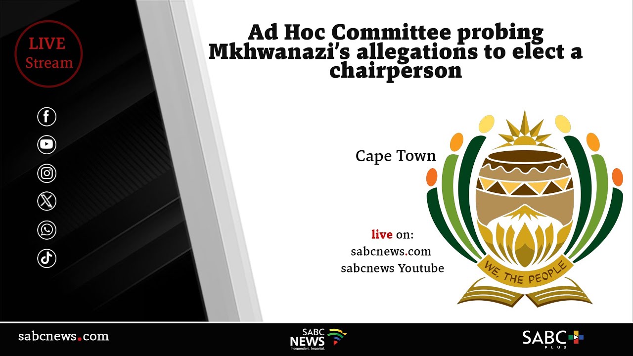 Ad Hoc Committee probing Mkhwanazi’s allegations to elect a chairperson