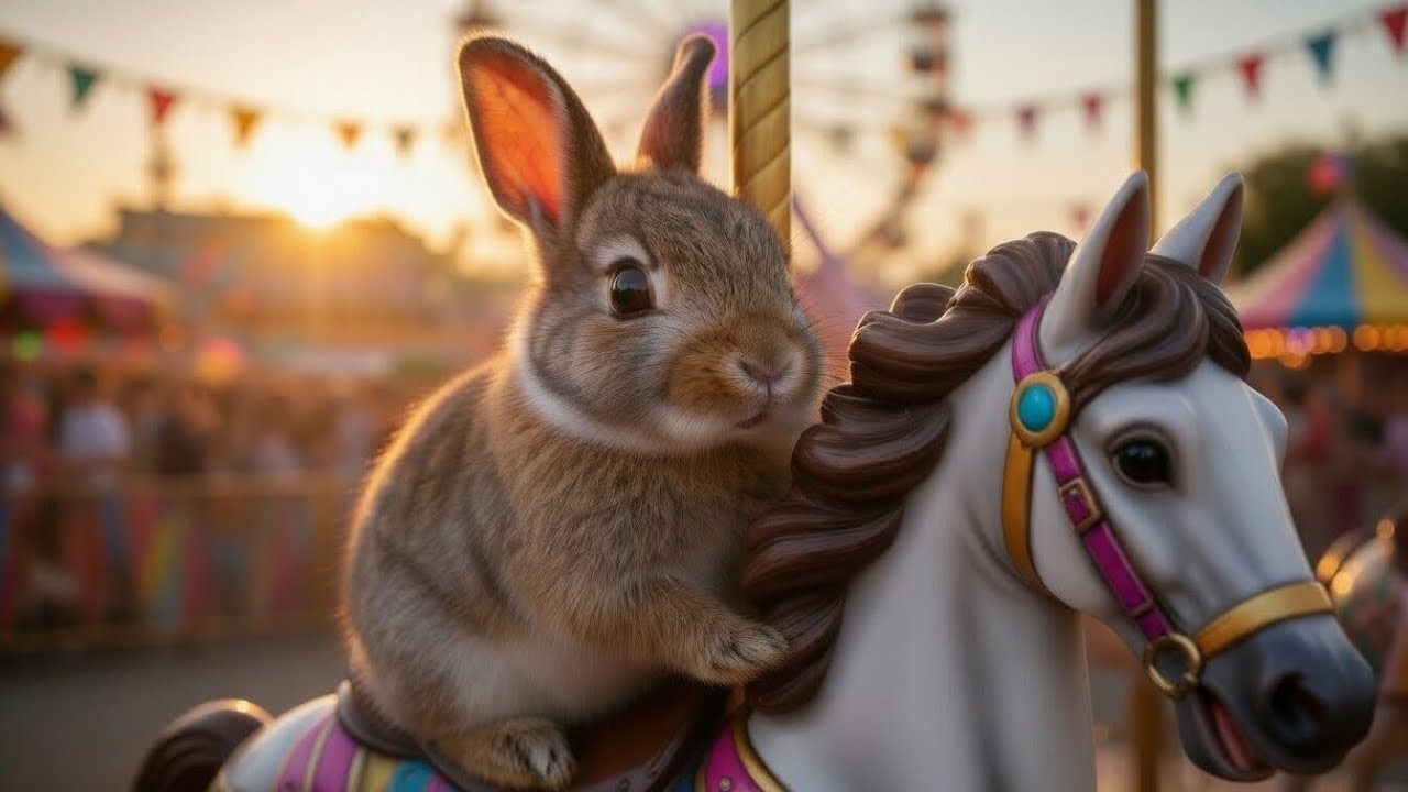 Cute Baby Bunnies First Adventure 🎠