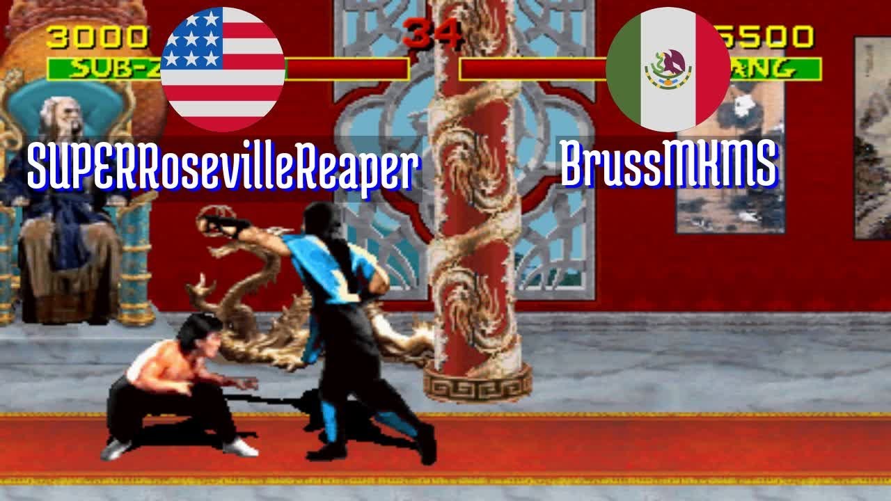 FT5 @mk: SUPERRosevilleReaper (US) vs BrussMKMS (MX) [Mortal Kombat Fightcade] Jun 13