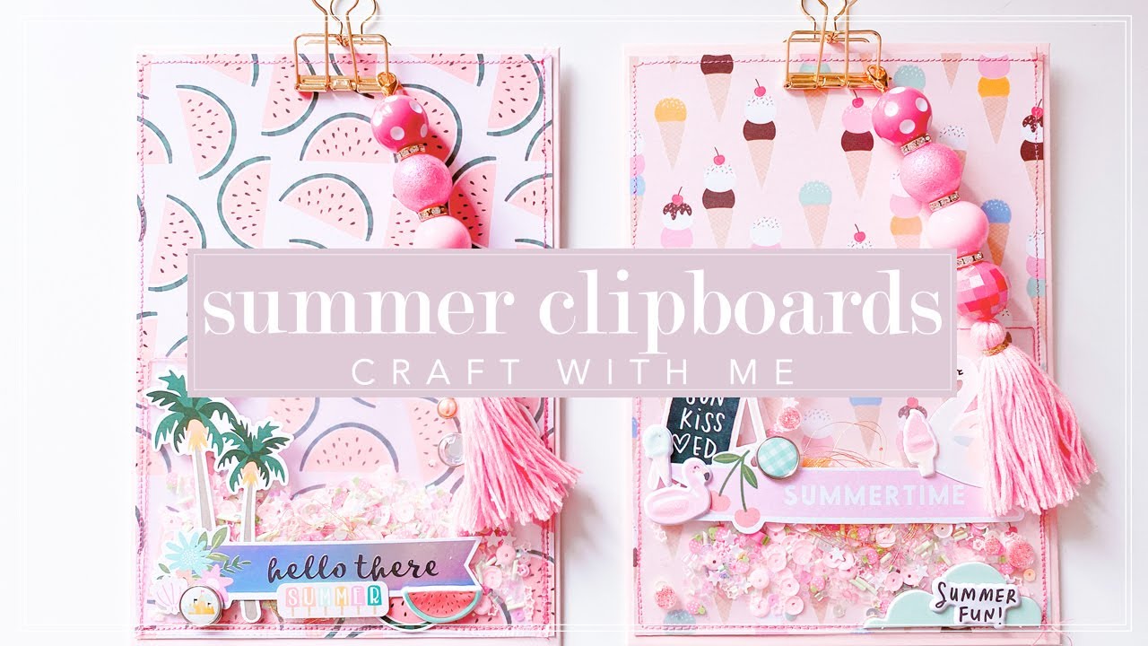 Craft with me - DIY Summer Clipboards with nbeads