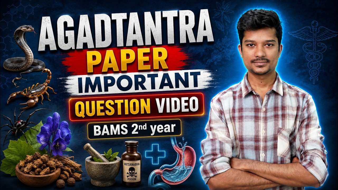 🔥 Agadtantra | Most Important Questions for BAMS 2nd Year University Exam | NCISM Syllabus