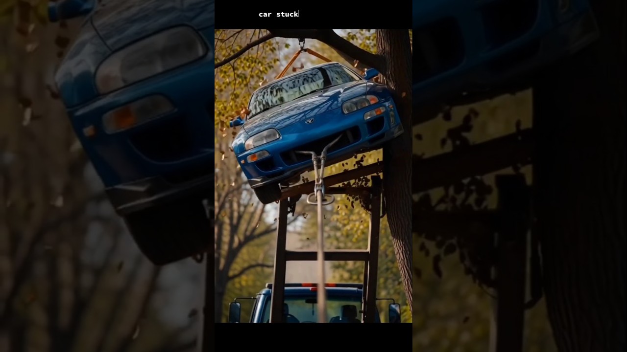 Toyota Supra Stuck in a Tree | AI Recovery & Front Repair