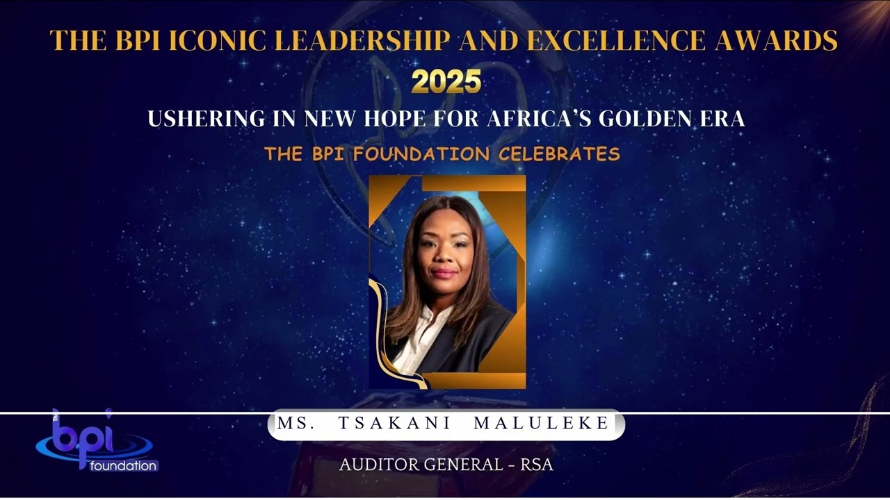 Th BPI Foundation Celebrates Ms. Tsakani Maluleke as she receives the 