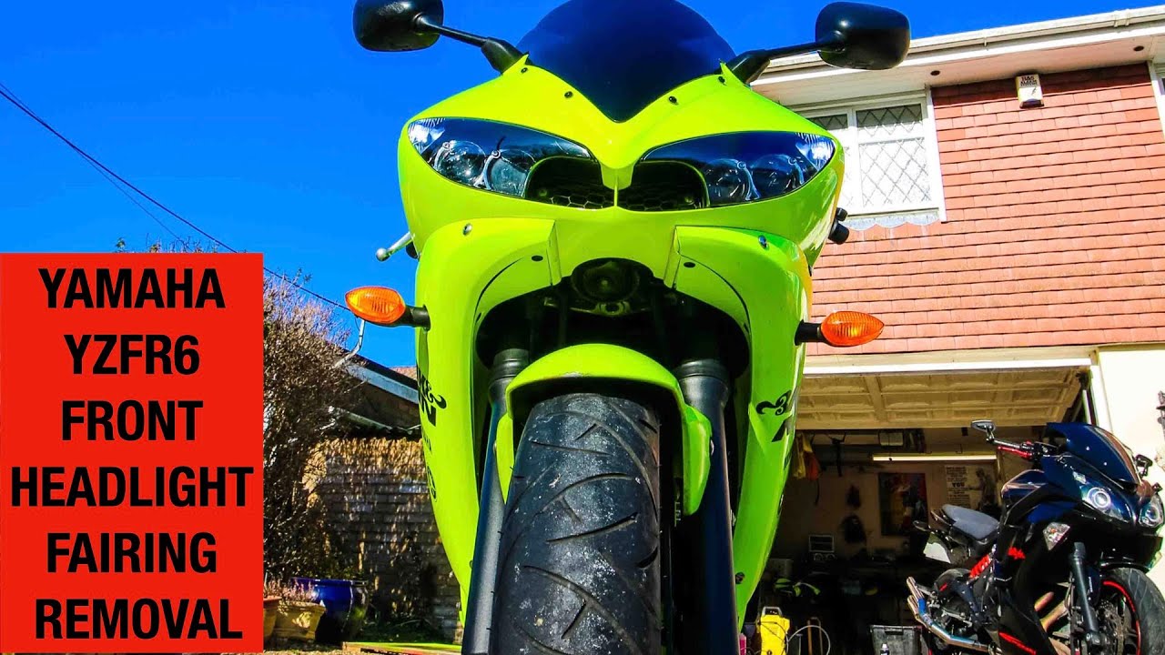 Yamaha YZFR6 Headlight Fairing Removal