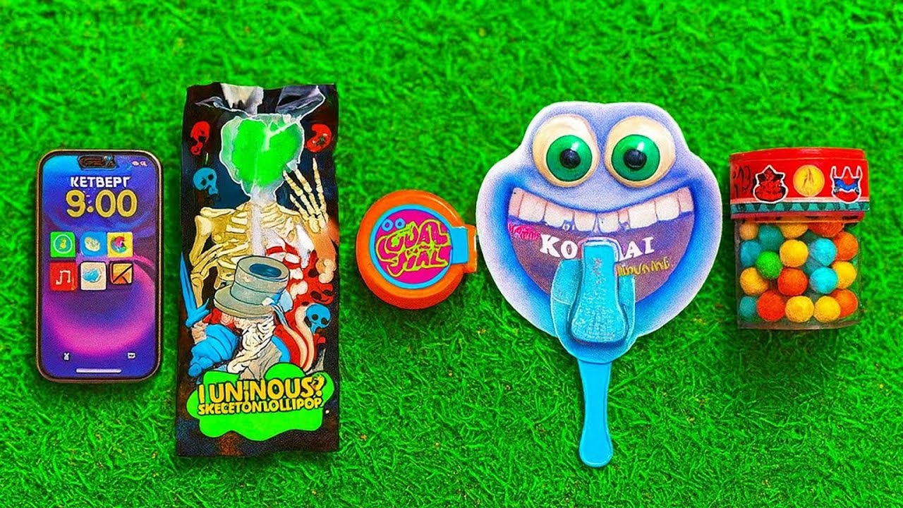 ASMR Most Popular Candys / some lots of colorful rainbow lollipop candy / unpackingchocolate eat.