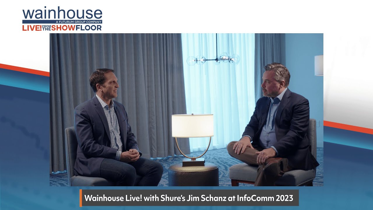 Wainhouse Live! from InfoComm 2023 with Shure's Jim Schanz