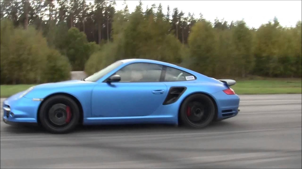 997 Turbo vs 996 Turbo both tuned 50-300 km/h x2 races