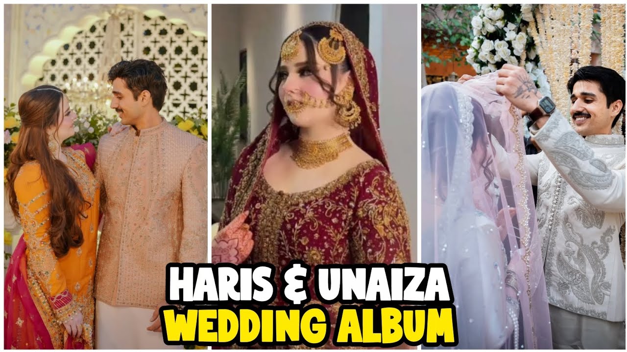 Haris Ali Wedding Album  |Haris Ali & Unaiza ki shadi ki pictures 